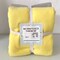 Solid Fleece No-Sew Throw Kit - Maize Yellow/Light Gray (50x60)